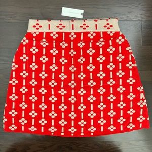 Red Anthropologie Skirt New With Tags